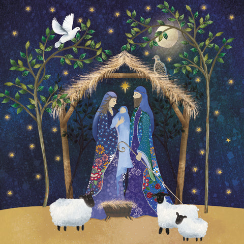 "THE HOLY FAMILY" LOROS Christmas Card