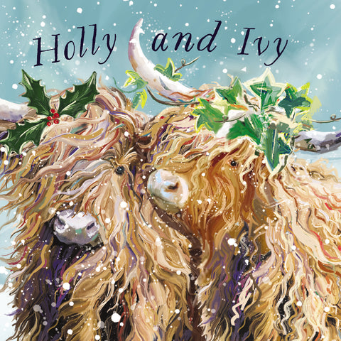 "HOLLY AND IVY" LOROS Christmas Card