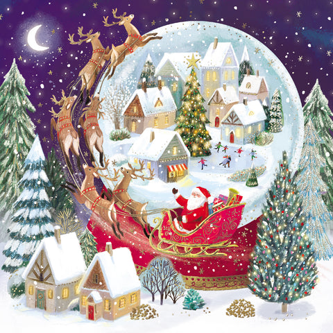 "WITH A SLEIGH FULL OF TOYS" LOROS Christmas Cards
