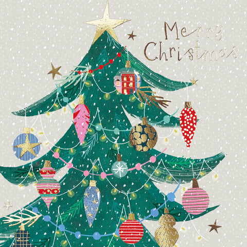 NEW Christmas Cards 'Decorated Tree' - Pack of 10 cards with envelopes.