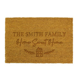 Personalised Home Sweet Home Rectangle Indoor Doormat