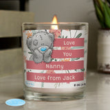 Personalised Me To You Floral Jar Candle