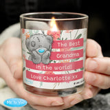 Personalised Me To You Floral Jar Candle