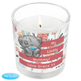 Personalised Me To You Floral Jar Candle