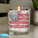 Personalised Me To You Floral Jar Candle