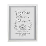 Personalised Home White Poster Frame