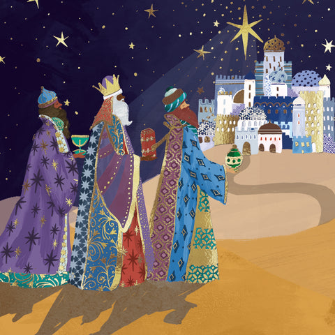 NEW Christmas Cards 'Three Kings at Bethlehem' - Pack of 10 cards with envelopes.