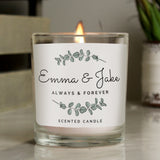 Personalised Botanical Jar Candle