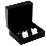 Personalised Wedding Role Square Cufflinks - 2 line