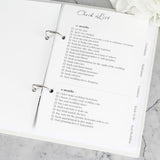 Personalised Floral Watercolour Wedding Planner