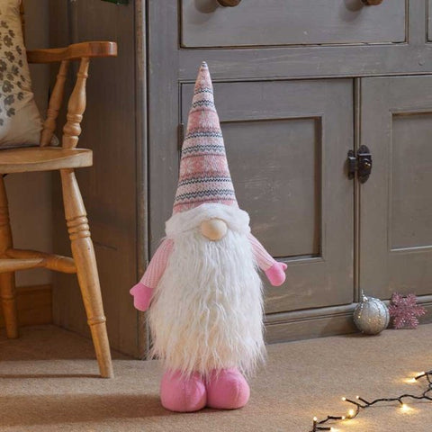 FuzziGonk Extendable Pink Fairchrisle Festive Christmas Decoration for Home