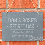 Personalised Large Hanging Slate Sign